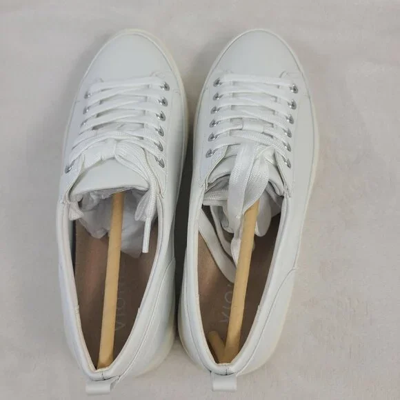 NEW Vionic Winny White Nappa Leather Casual Sneakers With Arch Support Size 7 - Picture 7 of 11